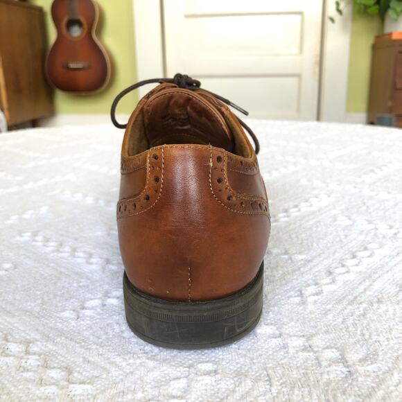Florsheim Comfortech Ortholite Wingtip Single Shoe 10D Brown Leather Right - Picture 5 of 11